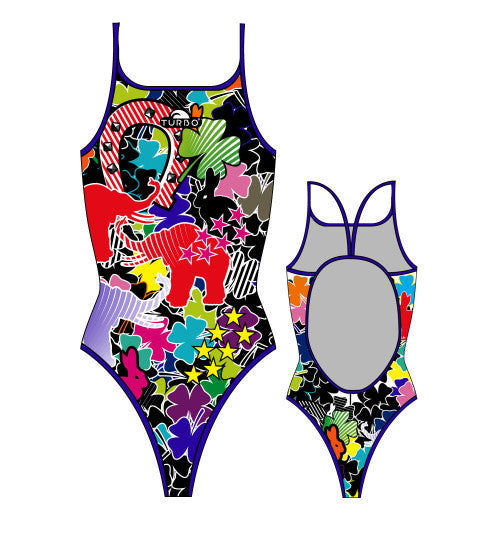 TURBO - 892852 - Thin Strap Womens Swimsuit / Swimwear / Costume - Swimming