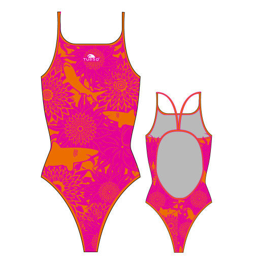 TURBO - 892862-1614 - Thin Strap Womens Swimsuit / Swimwear / Costume - Swimming