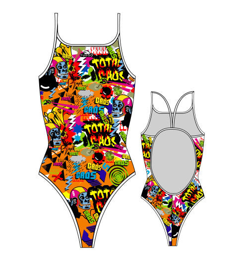 TURBO - 89374222-0099 - Thin Strap Womens Swimsuit / Swimwear / Costume - Swimming