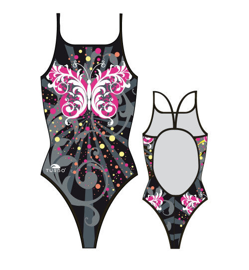 TURBO - 893992_09 - Thin Strap Womens Swimsuit / Swimwear / Costume - Swimming