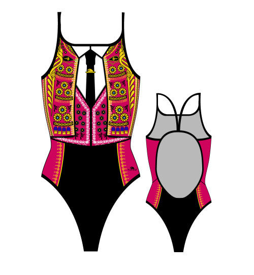 TURBO - 894112 - Thin Strap Womens Swimsuit / Swimwear / Costume - Swimming