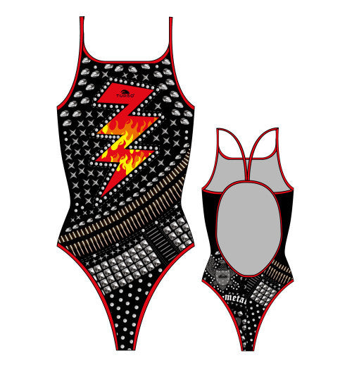 TURBO - 894162_0009 - Thin Strap Womens Swimsuit / Swimwear / Costume - Swimming