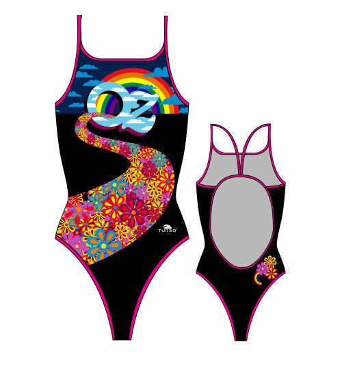 TURBO - 894182 - Thin Strap Womens Swimsuit / Swimwear / Costume - Swimming