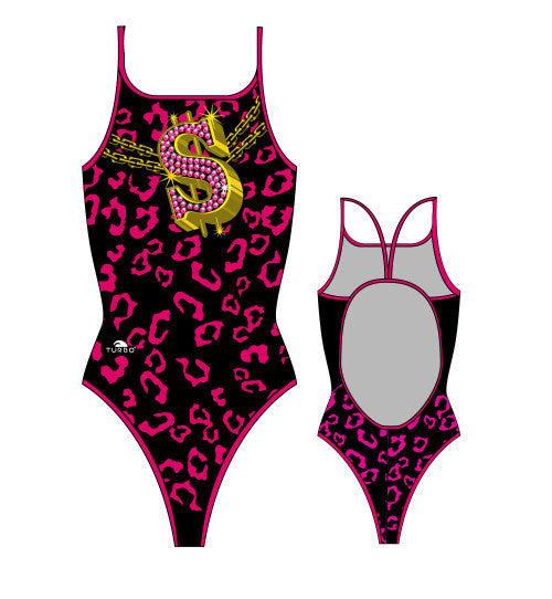 TURBO - 894202-0918 - Thin Strap Womens Swimsuit / Swimwear / Costume - Swimming