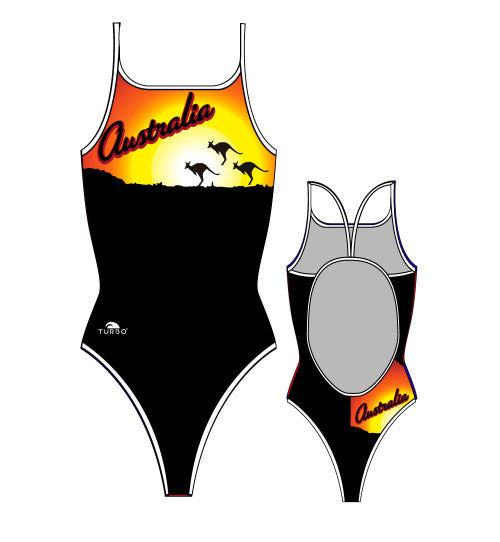 TURBO - 894902 - Thin Strap Womens Swimsuit / Swimwear / Costume - Swimming