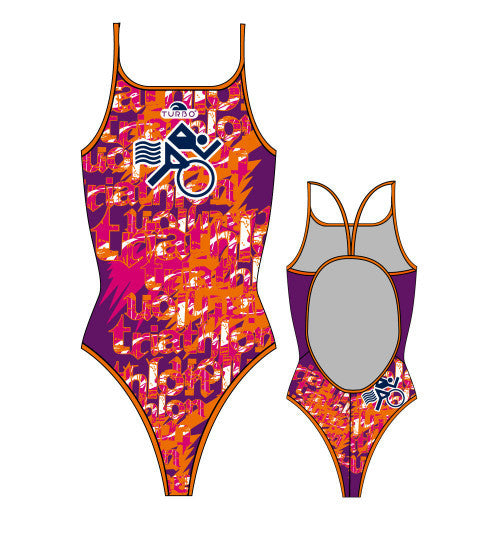 TURBO - 895032-1416 - Thin Strap Womens Swimsuit / Swimwear / Costume - Swimming