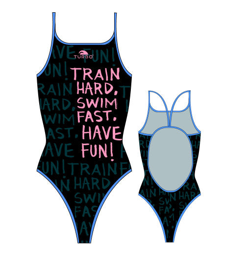 TURBO - 895562 - Thin Strap Womens Swimsuit / Swimwear / Costume - Swimming