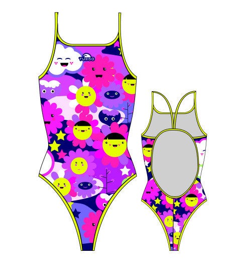 TURBO - 895582-0099 - Thin Strap Womens Swimsuit / Swimwear / Costume - Swimming