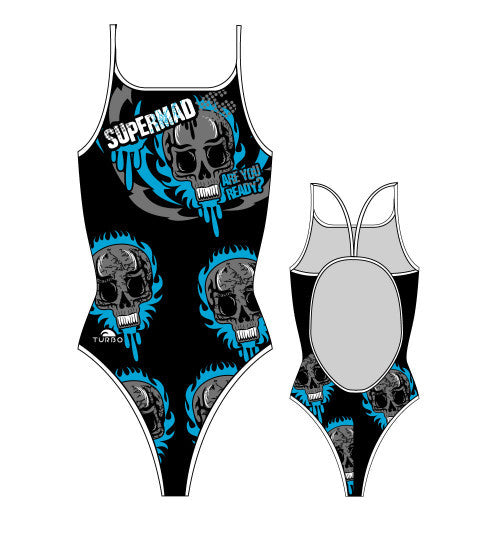 TURBO - 896261-0706 - Thin Strap Womens Swimsuit / Swimwear / Costume - Swimming