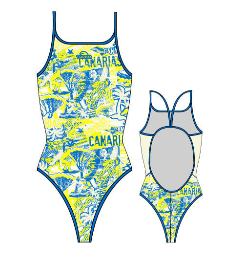 TURBO - 896342-0099 - Thin Strap Womens Swimsuit / Swimwear / Costume - Swimming