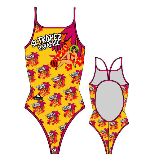 TURBO - 896412-0001 - Thin Strap Womens Swimsuit / Swimwear / Costume - Swimming
