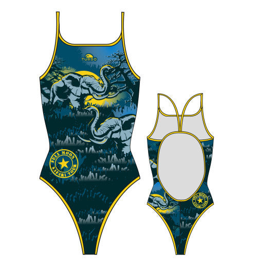TURBO - 896482-0701 - Thin Strap Womens Swimsuit / Swimwear / Costume - Swimming