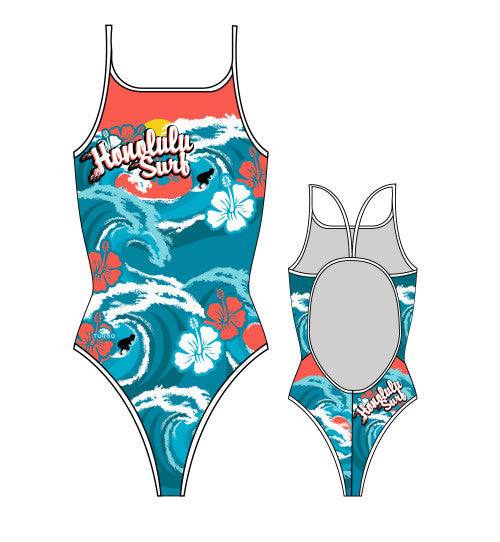 TURBO - 896562-0099 - Thin Strap Womens Swimsuit / Swimwear / Costume - Swimming