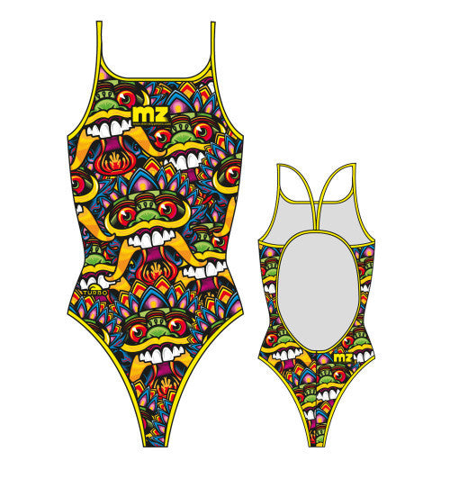 TURBO - 896842-0099 - Thin Strap Womens Swimsuit / Swimwear / Costume - Swimming