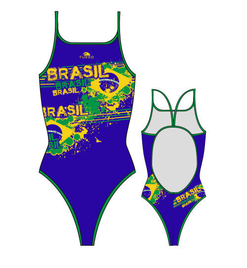 TURBO - 896862-0007 - Thin Strap Womens Swimsuit / Swimwear / Costume - Swimming