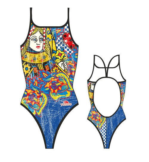 TURBO - 898522-0099 - Thin Strap Womens Swimsuit / Swimwear / Costume - Swimming
