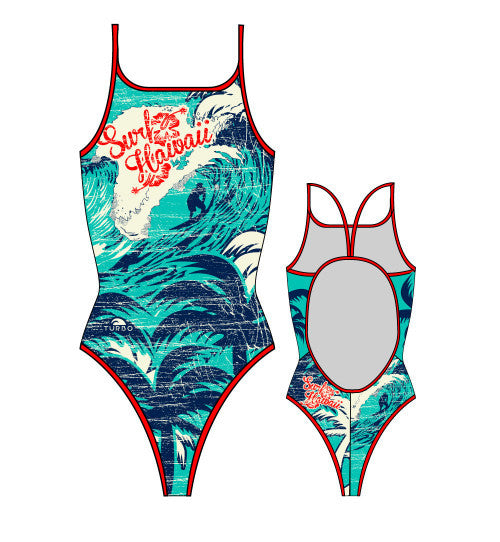 TURBO - 898702-0099 - Thin Strap Womens Swimsuit / Swimwear / Costume - Swimming