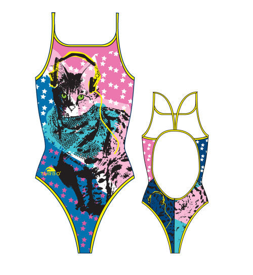 TURBO - 898792-0099 - Thin Strap Womens Swimsuit / Swimwear / Costume - Swimming