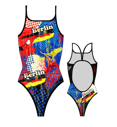 TURBO - 898902-0099 - Thin Strap Womens Swimsuit / Swimwear / Costume - Swimming