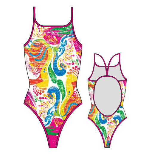 TURBO - 899342-0099 - Thin Strap Womens Swimsuit / Swimwear / Costume - Swimming