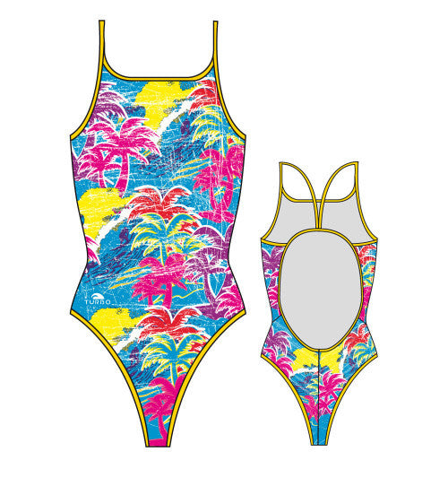 TURBO - 899352-0099 - Thin Strap Womens Swimsuit / Swimwear / Costume - Swimming