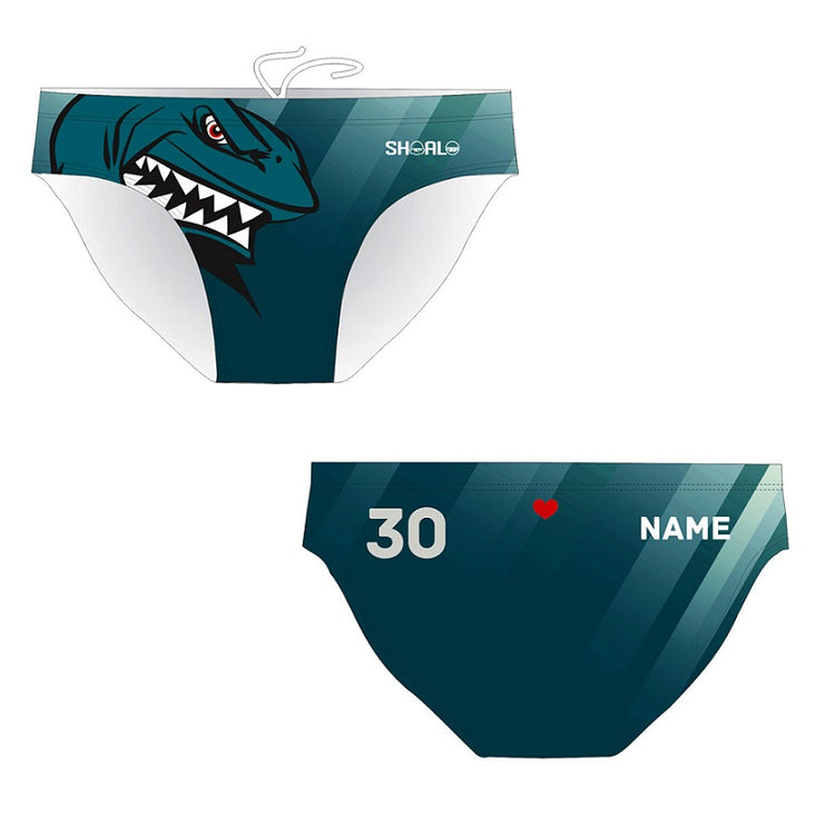 SHOALO Customised - Amager UWR Mens Water Polo Suits + NAME + NUMBER - Dark