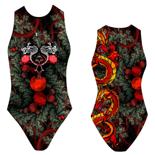 BBOSI Dragons and Roses - Womens Water Polo Suits / Costume