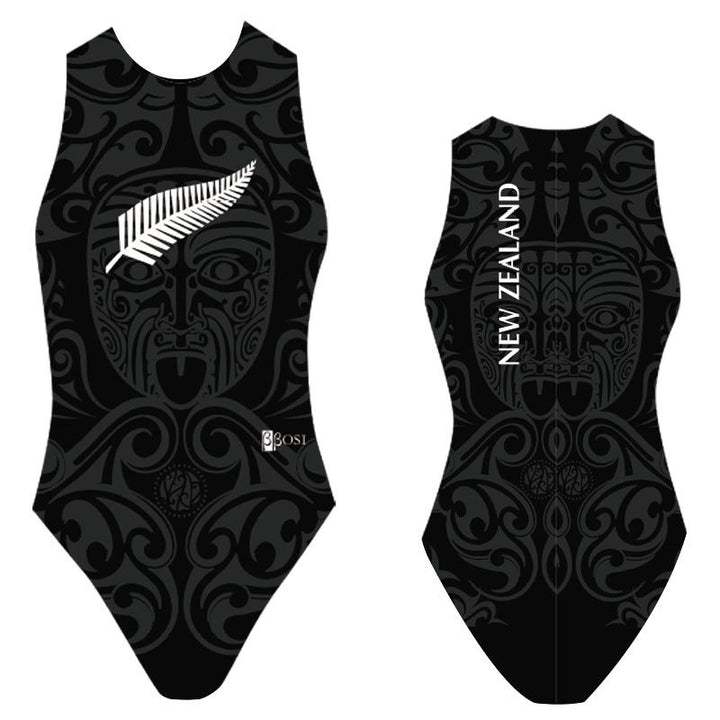 Womens Water Polo Suits Swimwear High Neck Zipped Back Waterpoloshop 9069