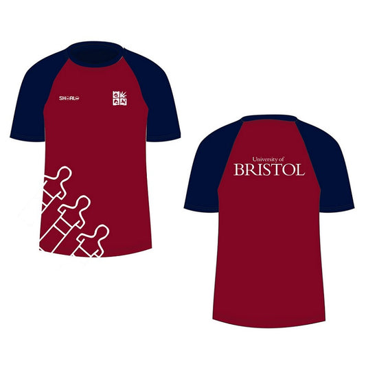 SHOALO Customised - Bristol Uni Lifesaving Unisex MESH T-Shirt