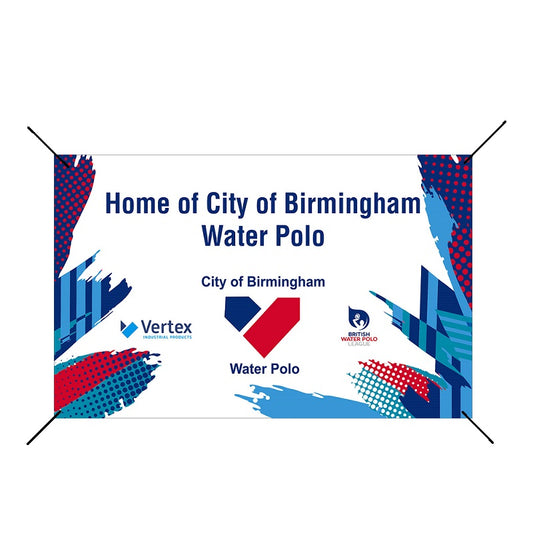 SHOALO Customised - City of Birmingham Team Banner / Flag 159cm x 100cm