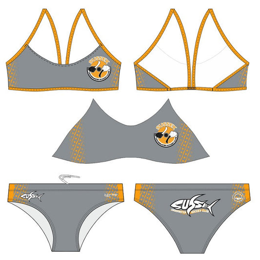 Waterpoloshop - H2OTOGS Customised - Sussex UWH Womens Sports Bikini