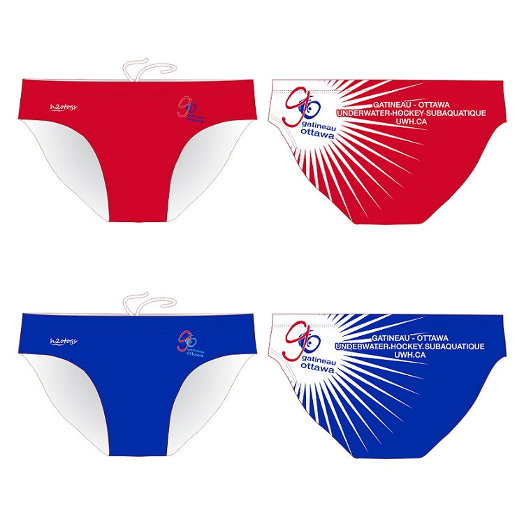 H2OTOGS Customised - Gatineau UWH Mens Water Polo Suits - Both