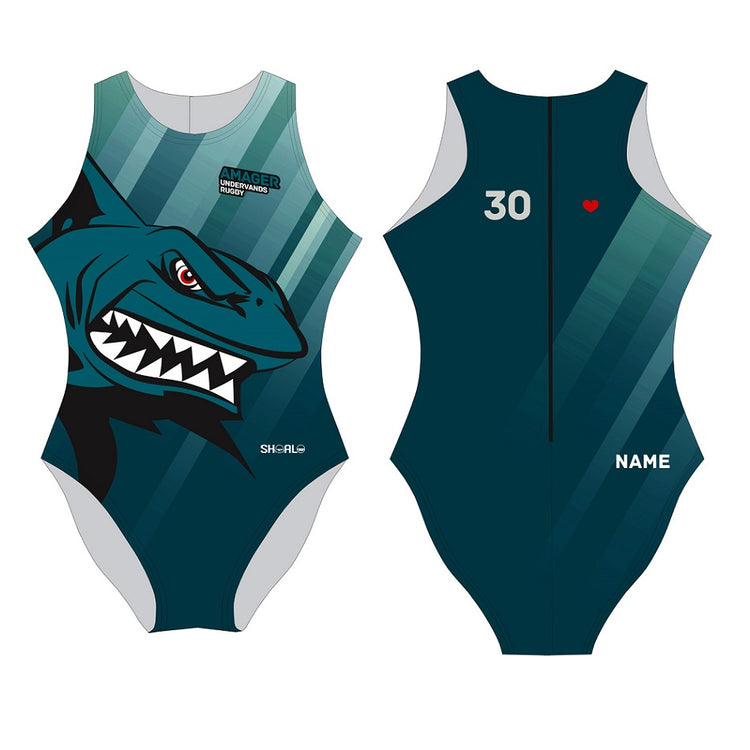SHOALO Customised - Amager UWR Womens Water Polo Suits + NAME + NUMBER