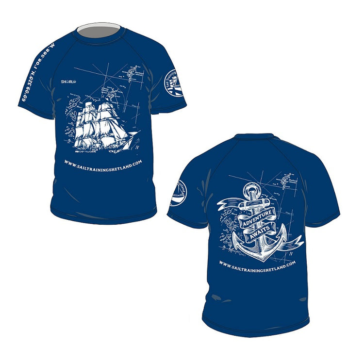 SHOALO Customised - Sail Training Shetland (STS) MESH T-Shirt (Adults)