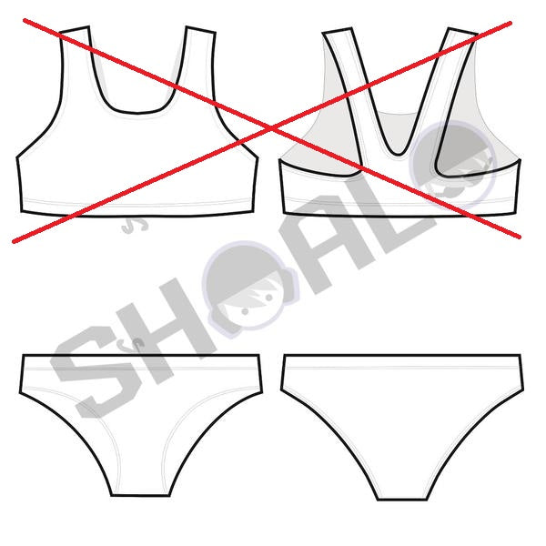 SHOALO Custom Design - Womens SF6 Sports Bikini Swimsuit