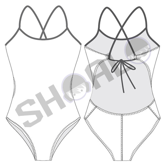 SHOALO Custom Design - Womens W32 Tieback Swimsuit