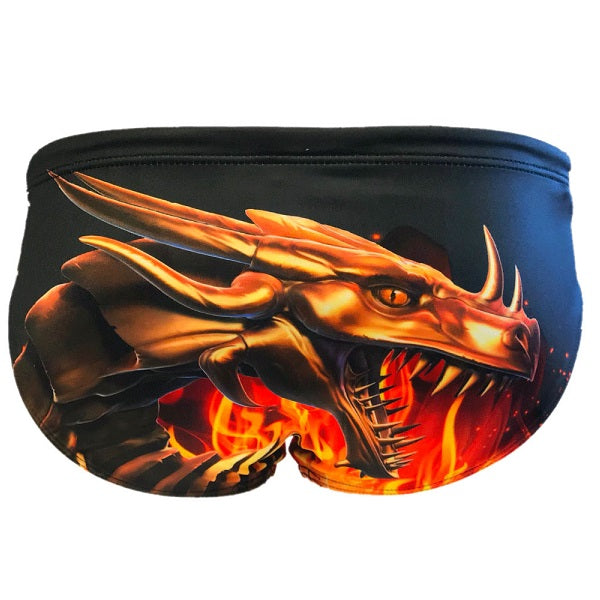 TURBO Dragon Fire - 730534-0009 - Mens Suit - Water Polo - Back