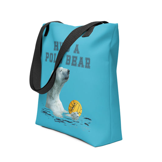 SHOALO Hug a Polo Bear - Tote Bag (15″ × 15″)