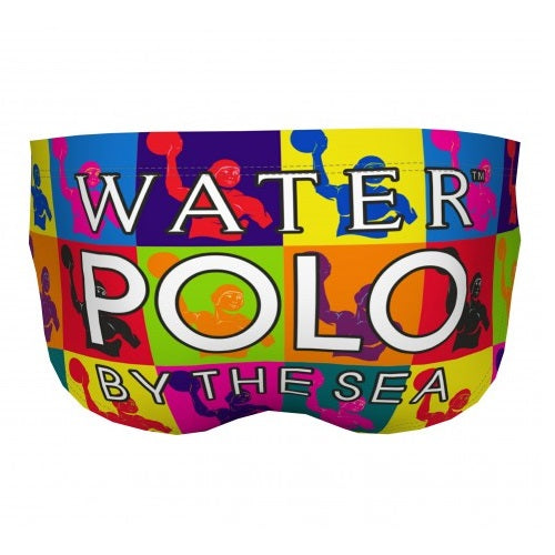 DELFINA Pop Art Water Polo By The Sea - Mens Suit - Water Polo - Back