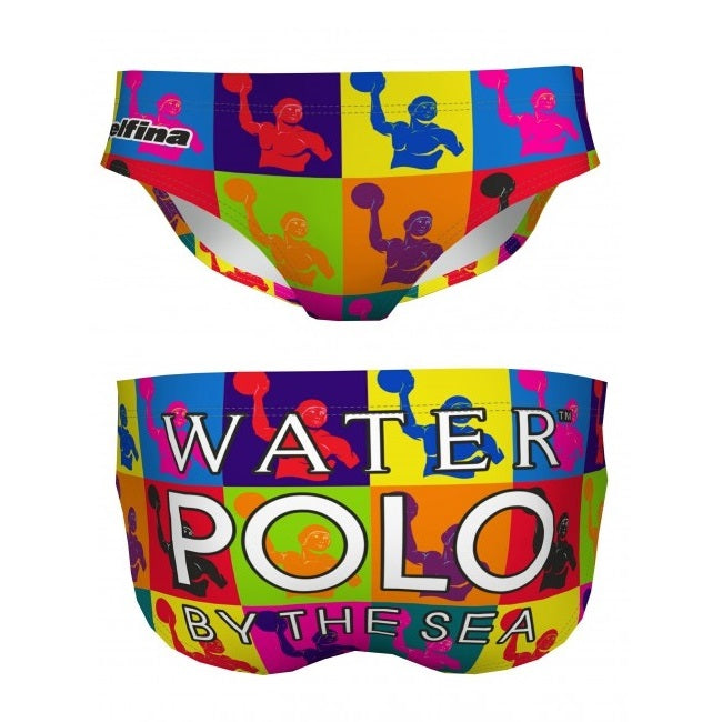 DELFINA Pop Art Water Polo By The Sea - Mens Suit - Water Polo
