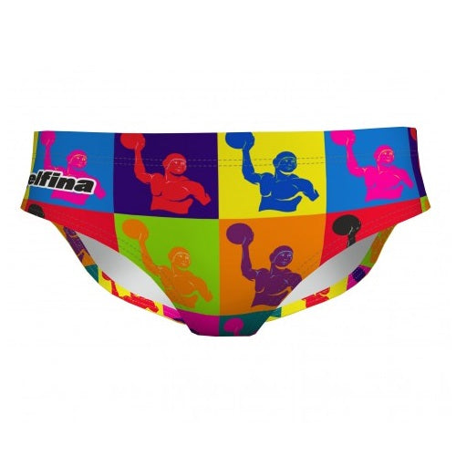 DELFINA Pop Art Water Polo By The Sea - Mens Suit - Water Polo - Front