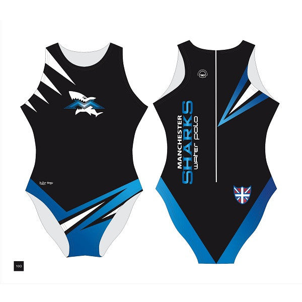 Waterpoloshop - SHOALO Customised - Manchester Sharks Womens Water Polo Suits