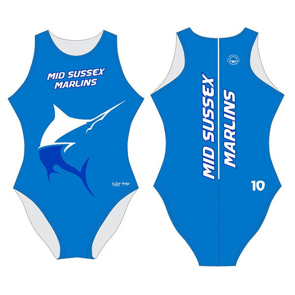 Waterpoloshop - SHOALO Customised - Mid Sussex Marlins Womens Water Polo Suits