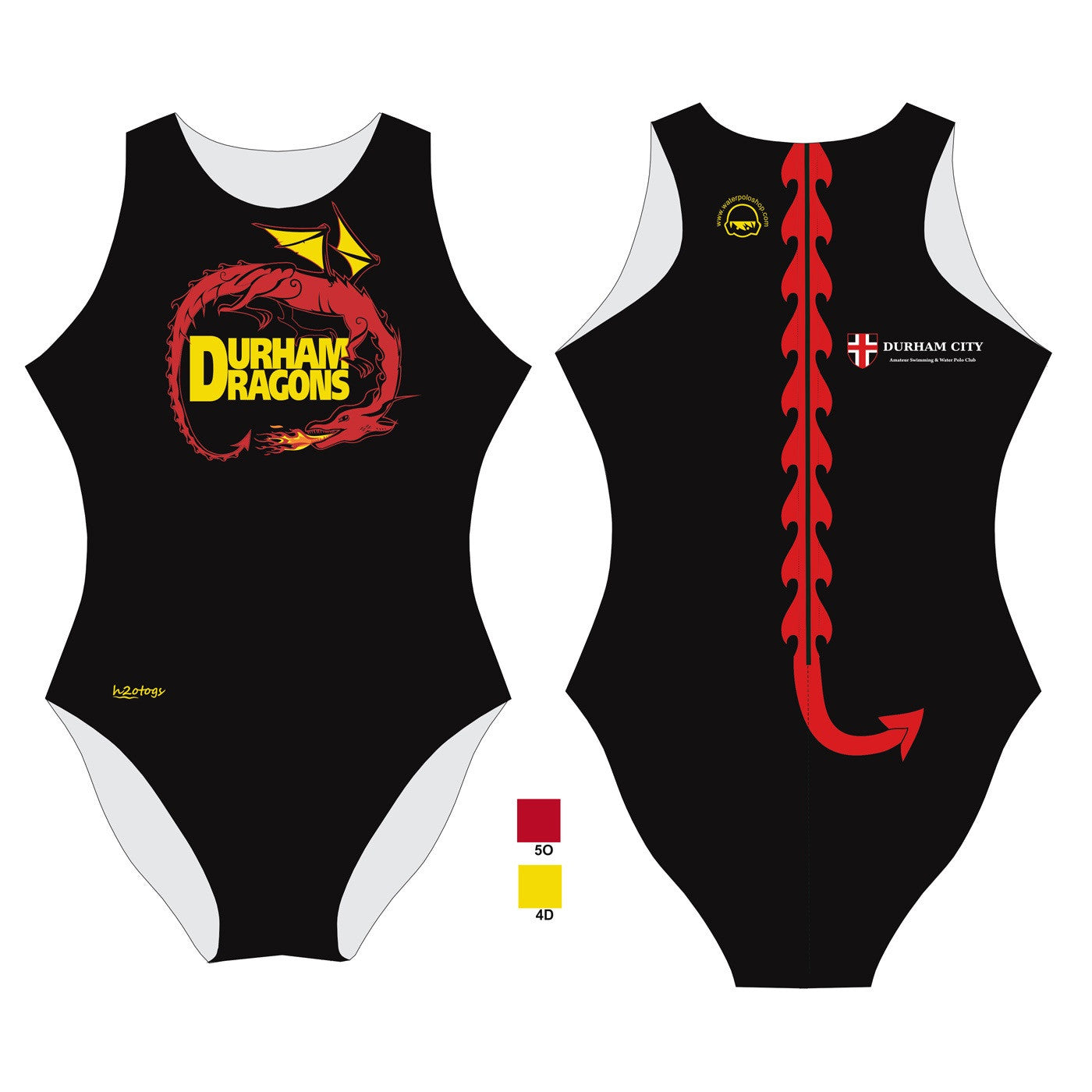 H2OTOGS Customised - Durham City Womens Water Polo Suits