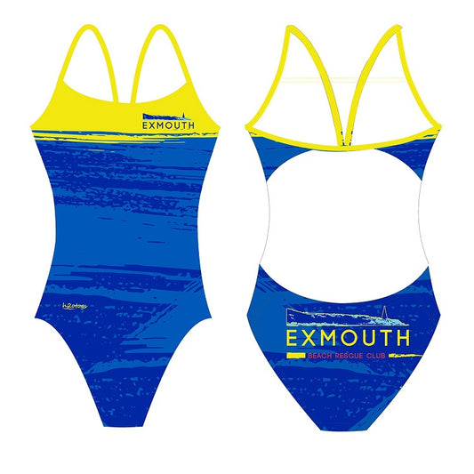 H2OTOGS Customised - Exmouth Beach Rescue Club Womens Openback Swimsuit