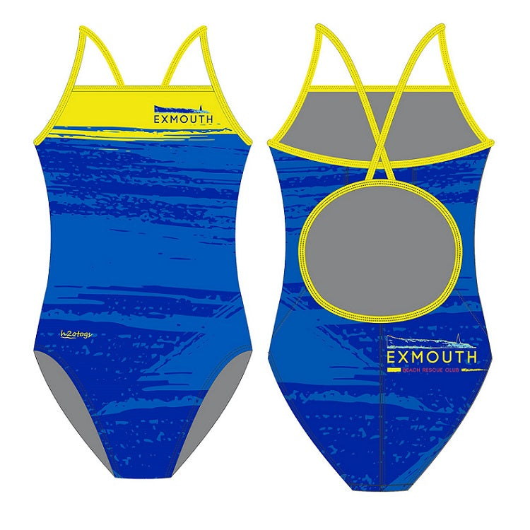 H2OTOGS Customised - Exmouth Beach Rescue Club Womens Skinback Swimsuit