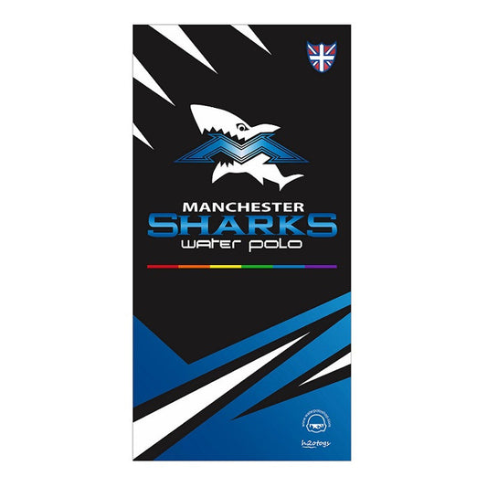 SHOALO Customised Manchester Sharks Beach Towel
