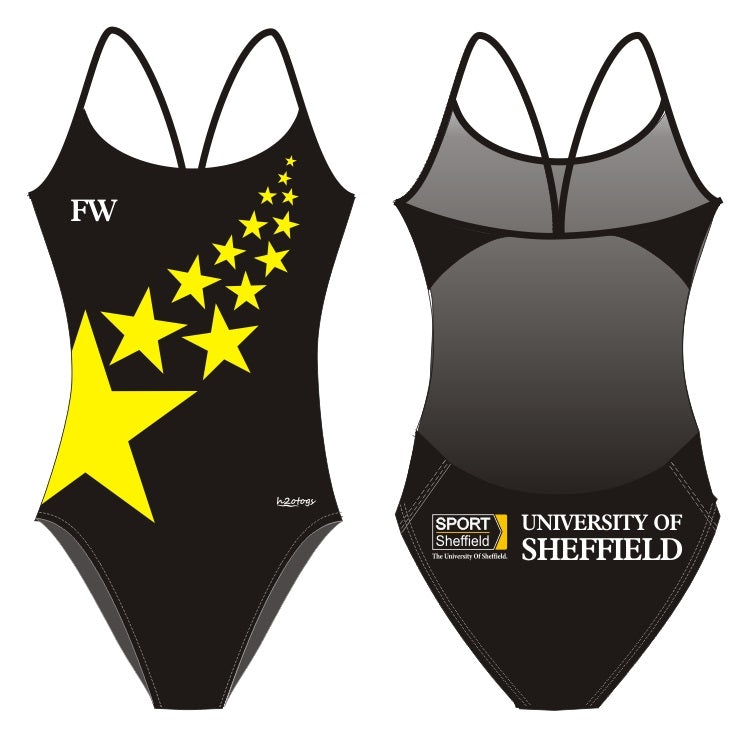 H2OTOGS Customised - Sheffield Uni Womens Openback Suits / Swimming Costumes