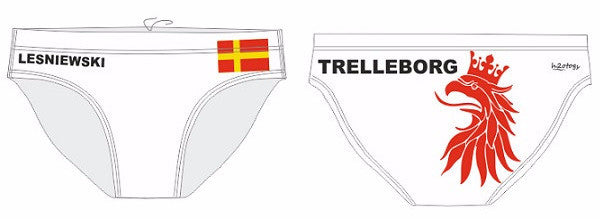 H2OTOGS Customised - Trelleborg UWR Mens Water Polo Suits + NAME