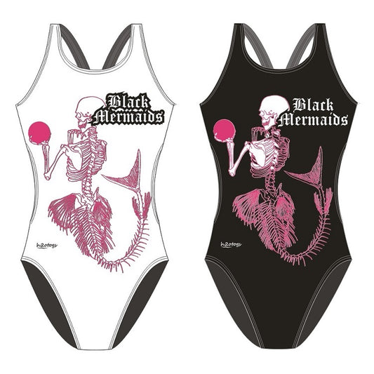 H2OTOGS Customised - Black Mermaids UWR Bladeback Swimsuits + NAME